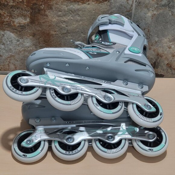 Roller Derby Aerio Q 60 Womens Inline Skates Size 8 Gray Mint Model 1359MT - Picture 7 of 16